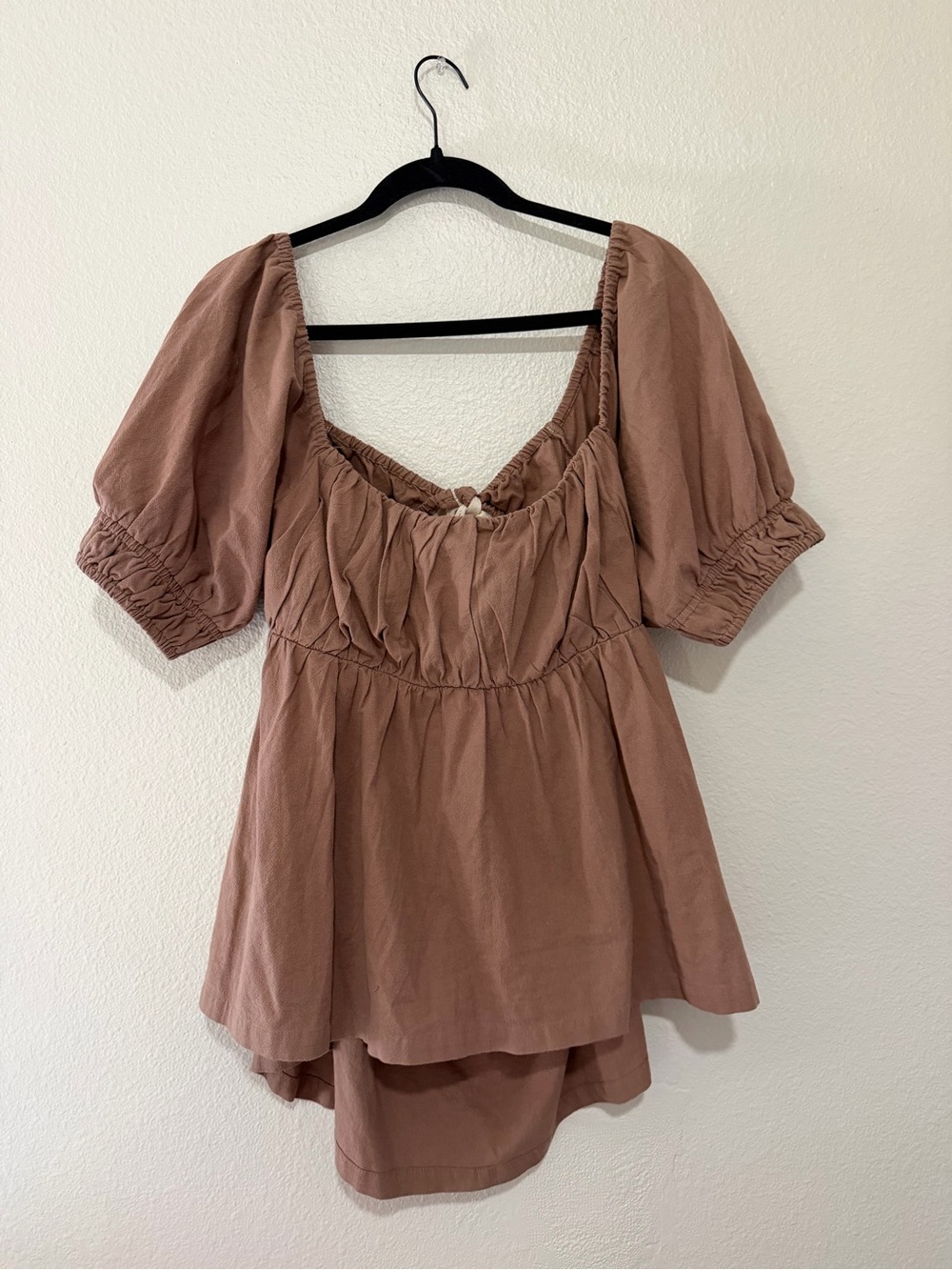 Free People Donnie Matching Set with Shorts - Brown
